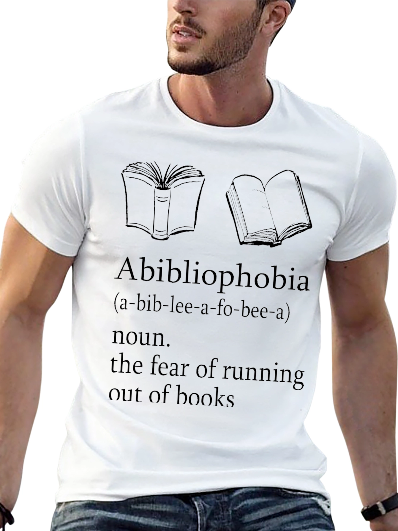 Camiseta Abibliophobia - Miedo a Quedarse Sin Libros
