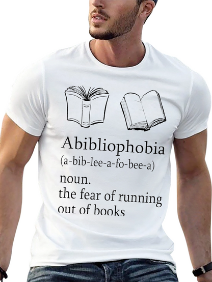 Camiseta Abibliophobia - Miedo a Quedarse Sin Libros