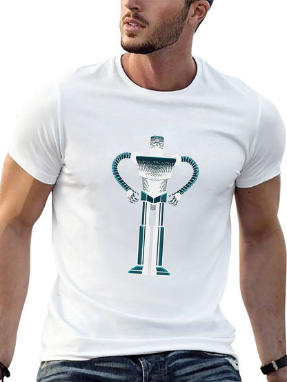 Camiseta Negra con Diseño de Robot Futurista