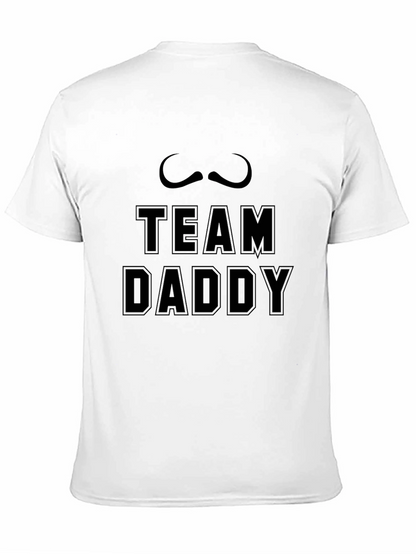 Camiseta Negra Team Daddy con Bigote - Para Papá