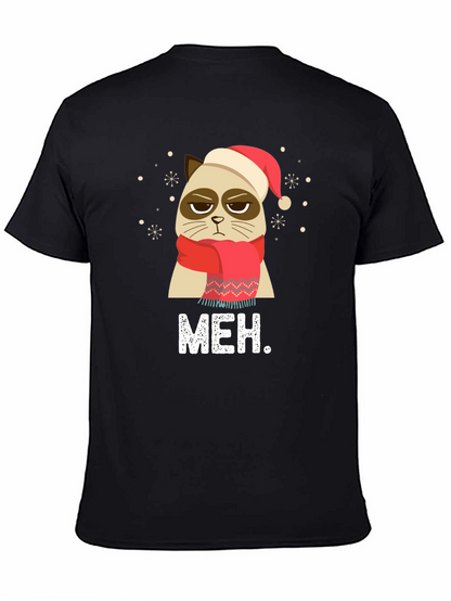 Camiseta Grumpy Cat Navideña - Meh.