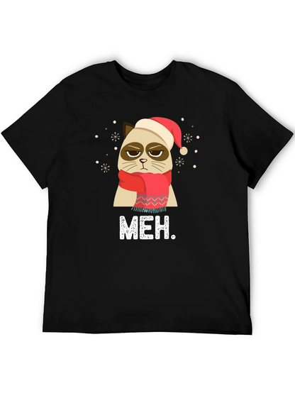 Camiseta Grumpy Cat Navideña - Meh.