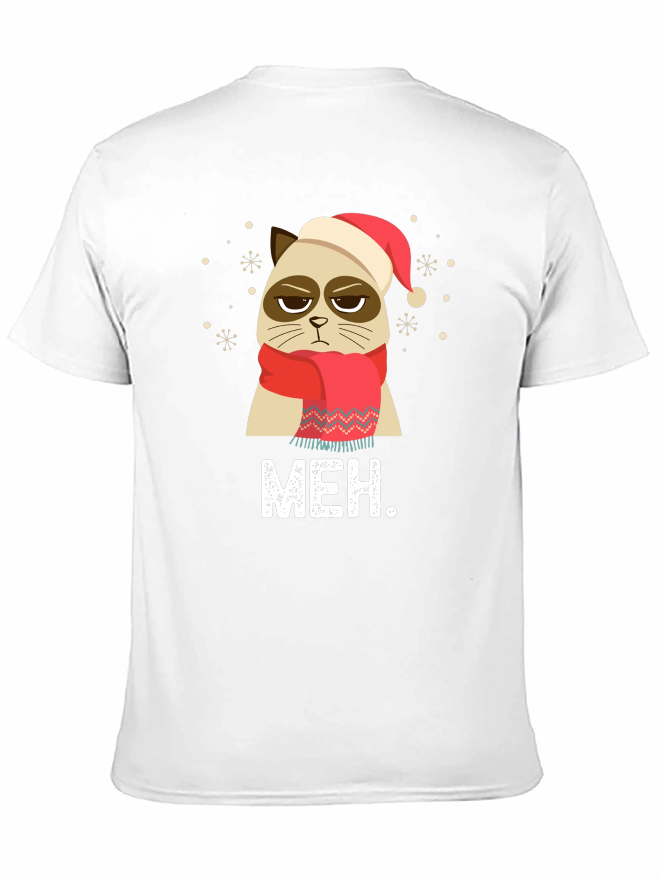 Camiseta Grumpy Cat Navideña - Meh.
