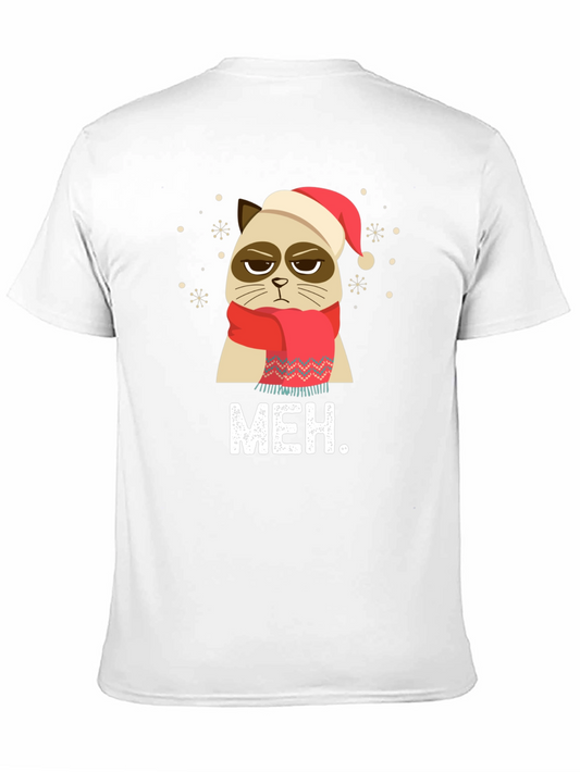 Camiseta Grumpy Cat Navideña - Meh.