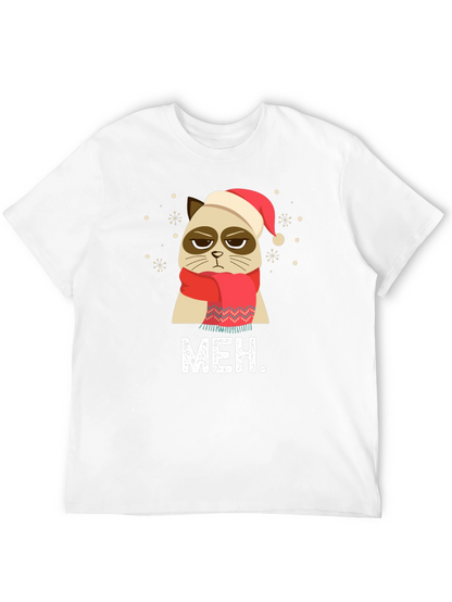 Camiseta Grumpy Cat Navideña - Meh.