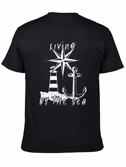 Camiseta Hombre Living By The Sea Náutica