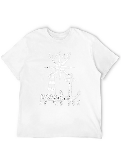 Camiseta Hombre Living By The Sea Náutica