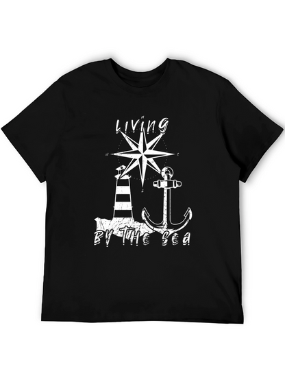 Camiseta Hombre Living By The Sea Náutica