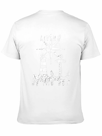 Camiseta Hombre Living By The Sea Náutica