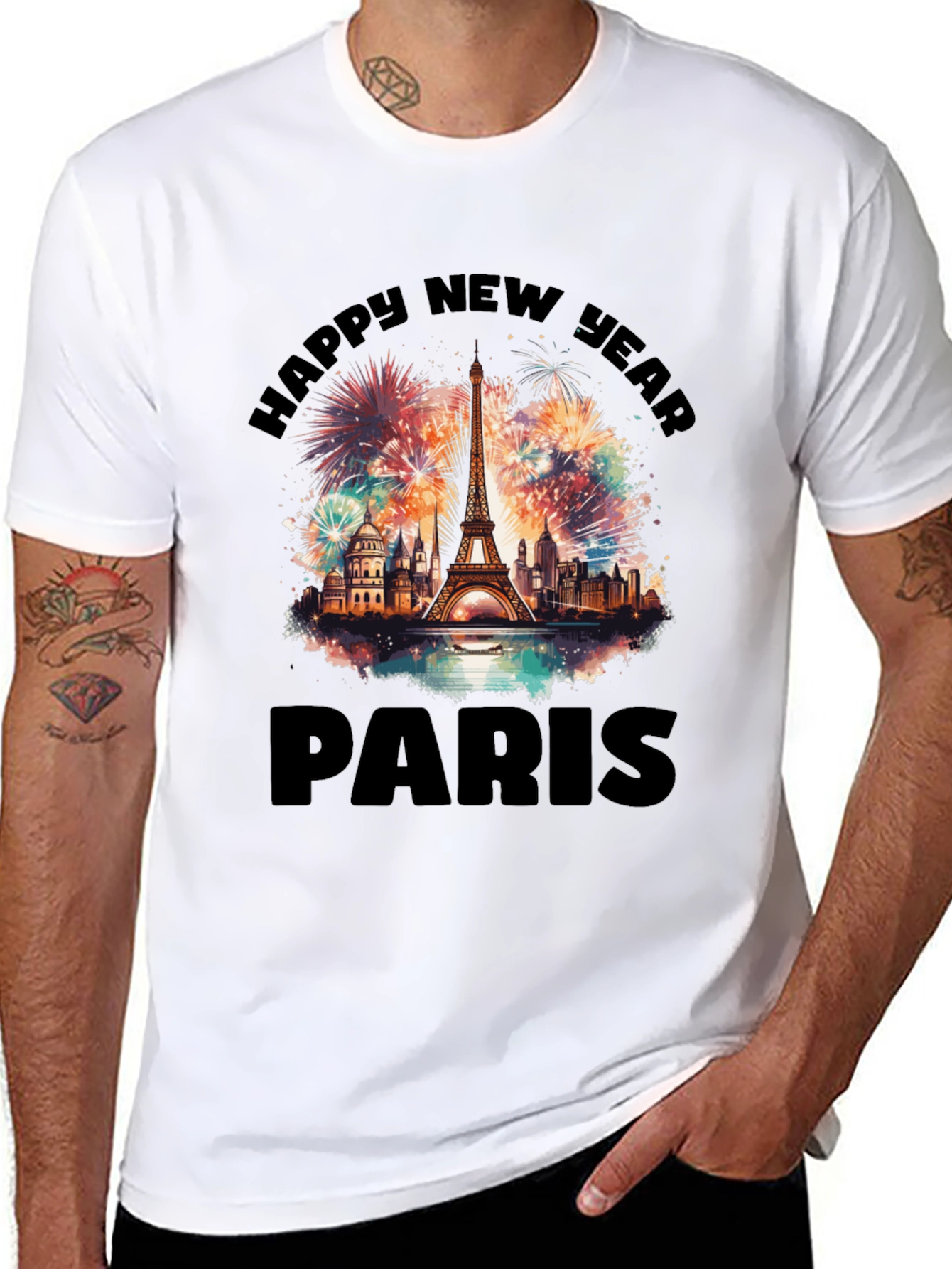 Camiseta Feliz Año Nuevo París