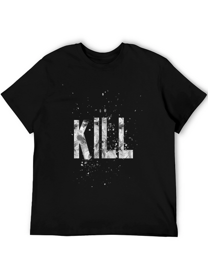 Camiseta Negra Estampada KILL