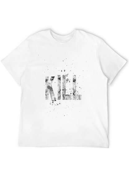 Camiseta Negra Estampada KILL