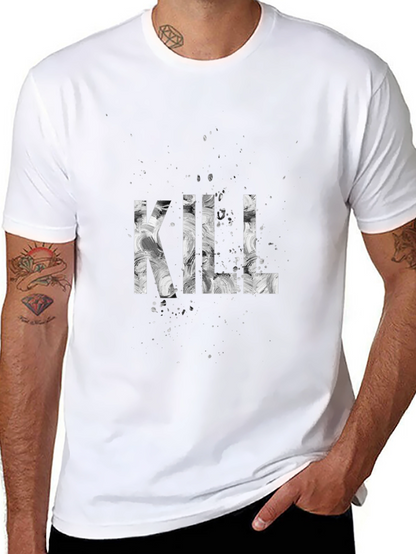 Camiseta Negra Estampada KILL