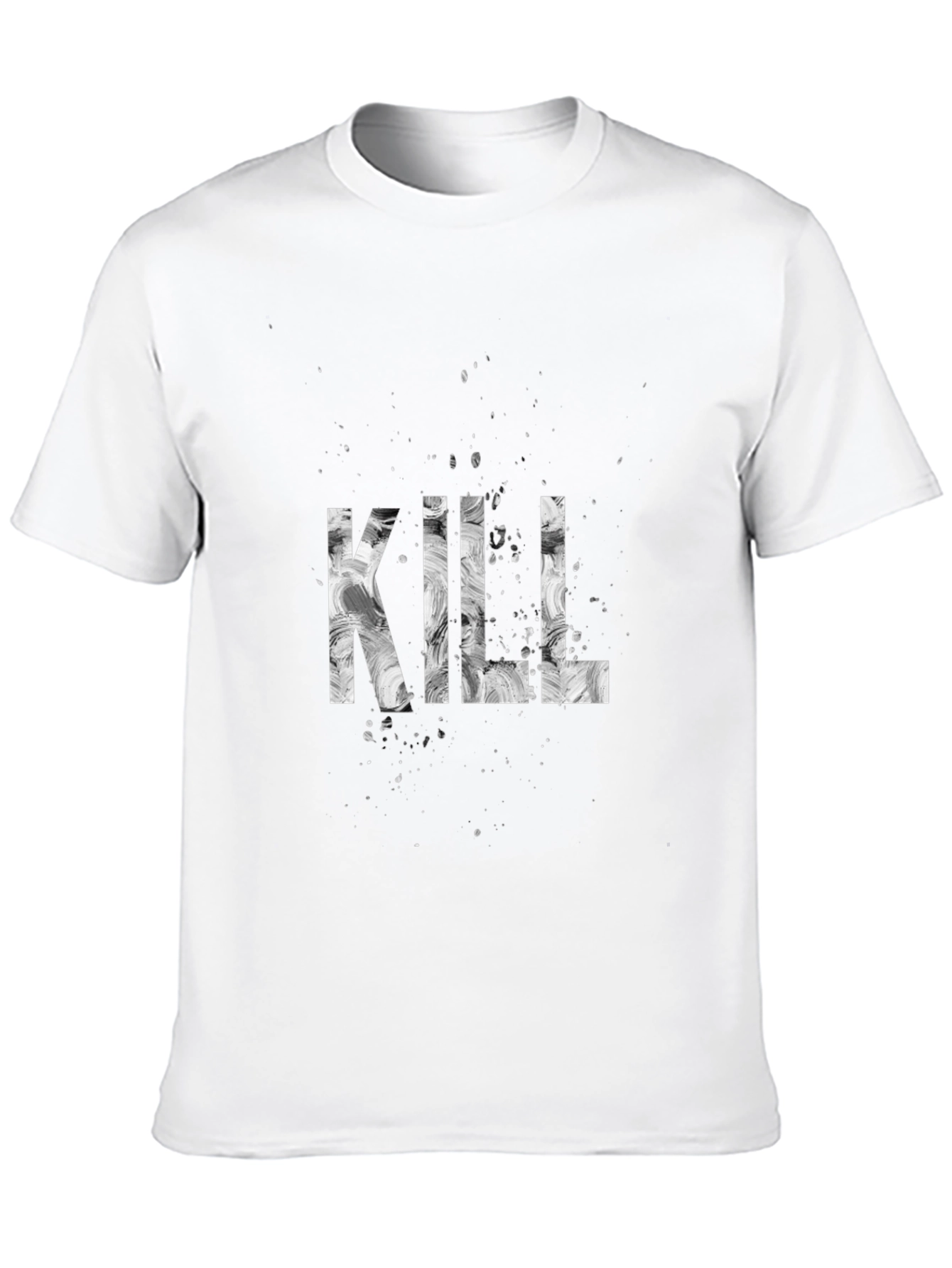 Camiseta Negra Estampada KILL