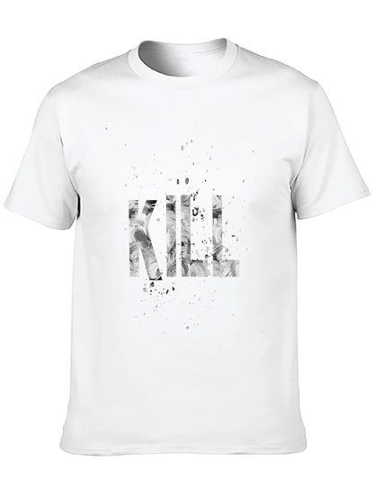 Camiseta Negra Estampada KILL