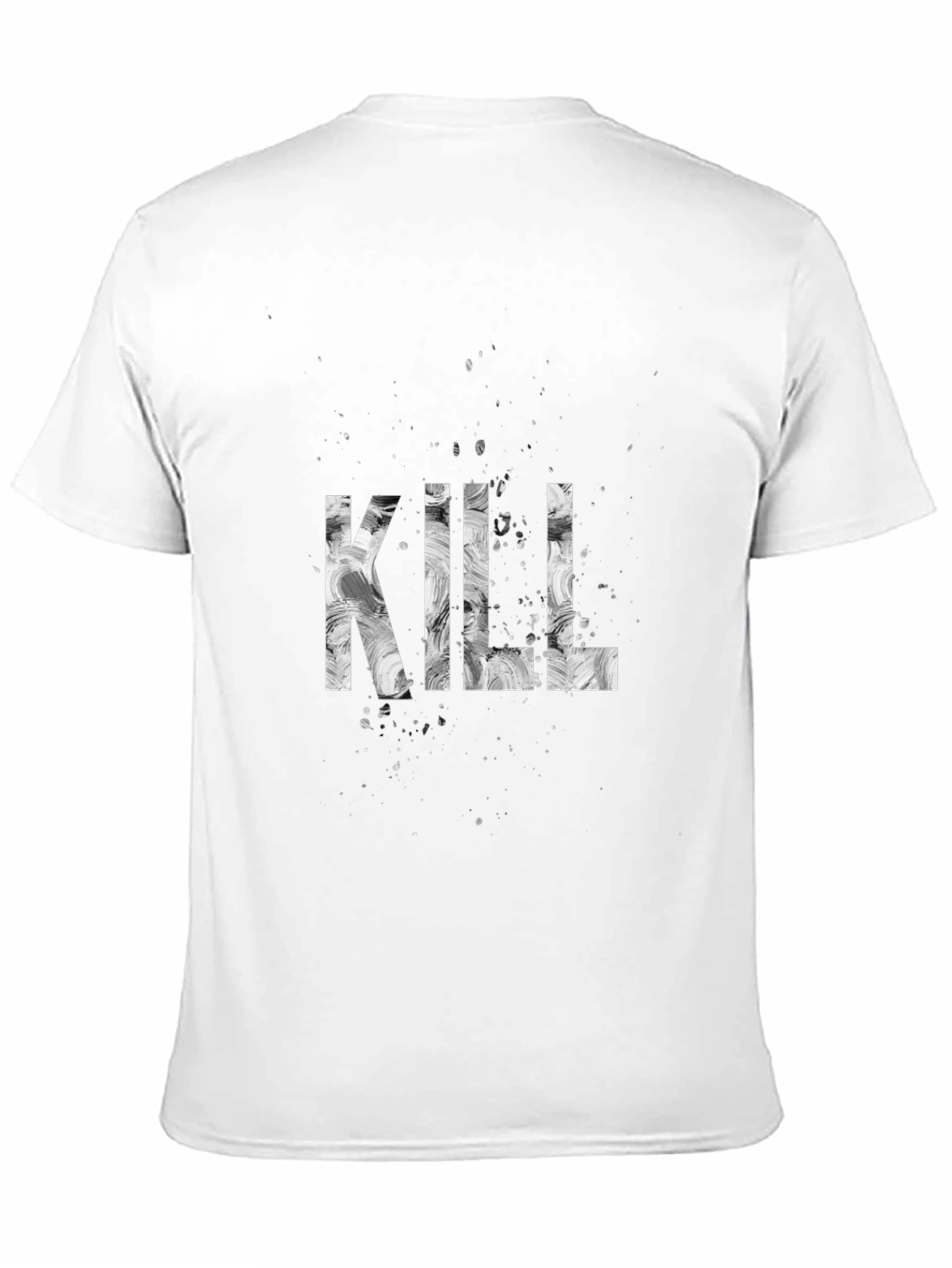 Camiseta Negra Estampada KILL