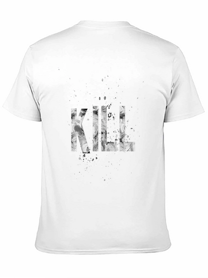 Camiseta Negra Estampada KILL