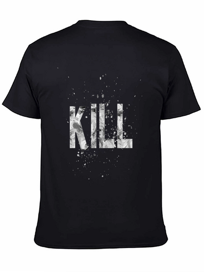Camiseta Negra Estampada KILL