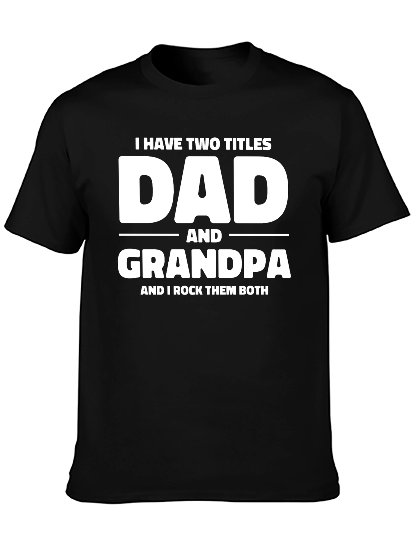 Camiseta Negra Dad and Grandpa