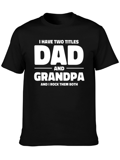 Camiseta Negra Dad and Grandpa