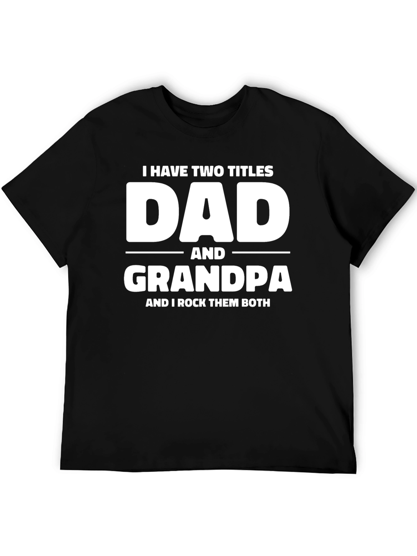 Camiseta Negra Dad and Grandpa
