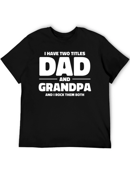 Camiseta Negra Dad and Grandpa