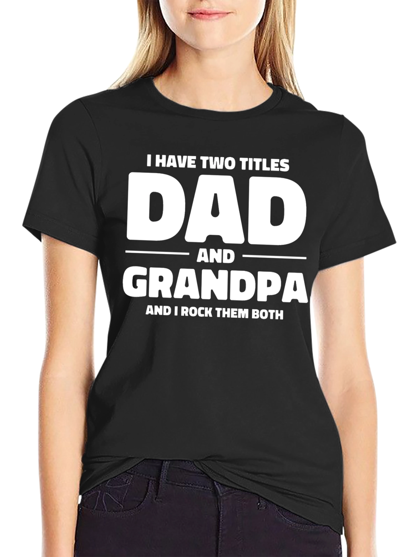Camiseta Negra Dad and Grandpa
