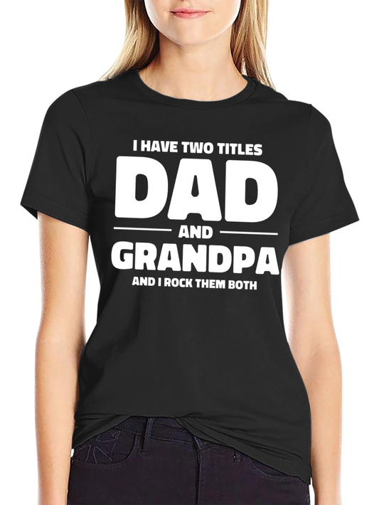 Camiseta Negra Dad and Grandpa