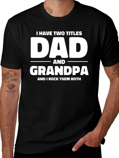 Camiseta Negra Dad and Grandpa