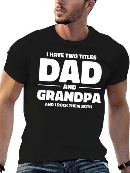 Camiseta Negra Dad and Grandpa
