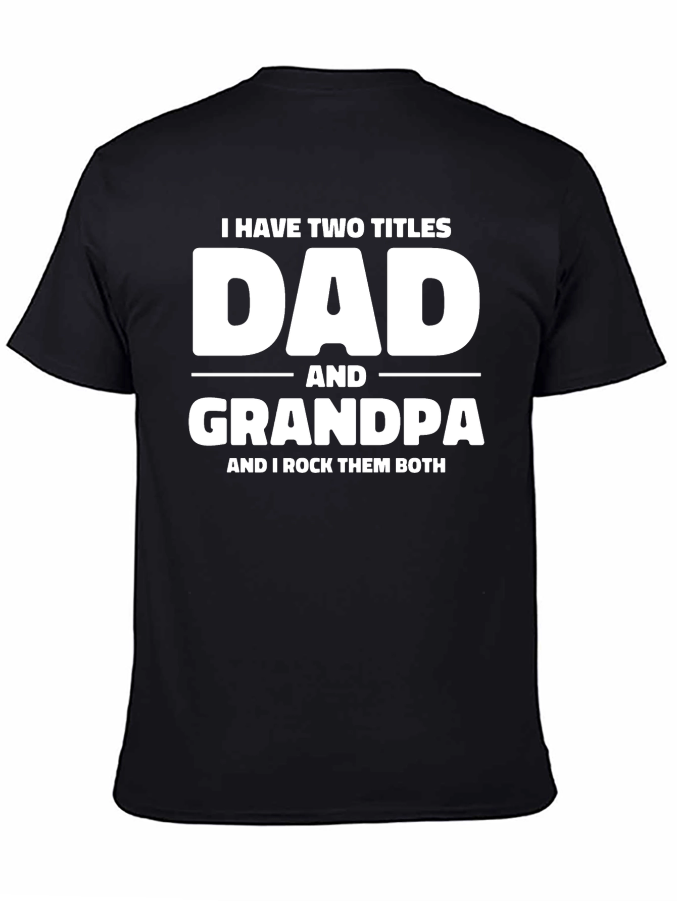 Camiseta Negra Dad and Grandpa
