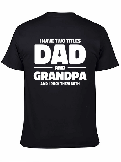 Camiseta Negra Dad and Grandpa