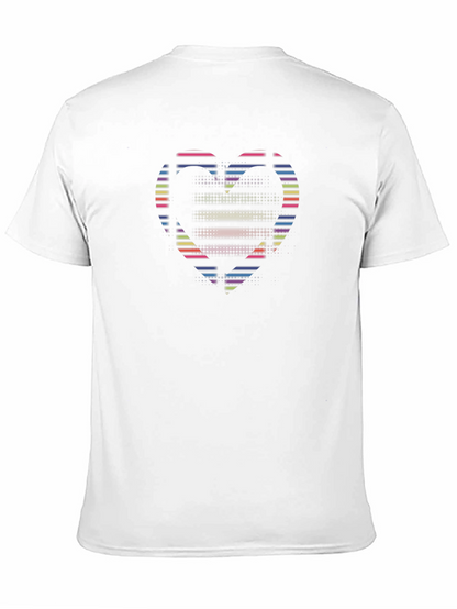 Camiseta Negra con Corazón Neón