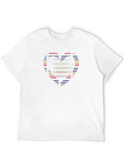 Camiseta Negra con Corazón Neón