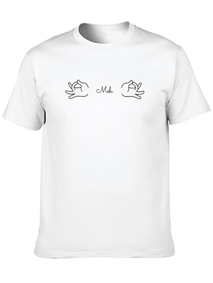 Camiseta Negra Hombre - Diseño Meh Casual