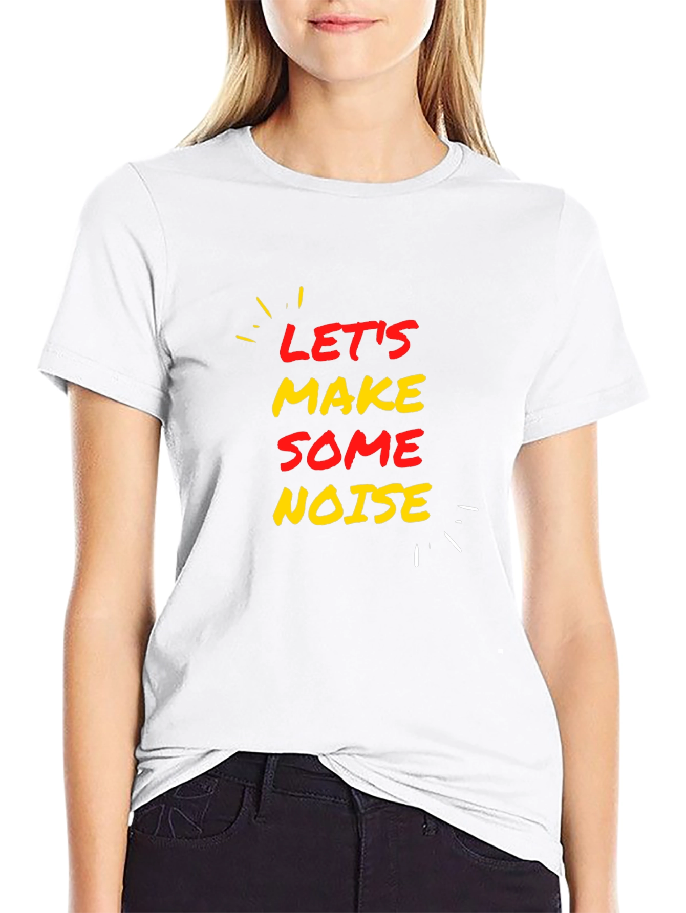 Camiseta Negra Lets Make Some Noise