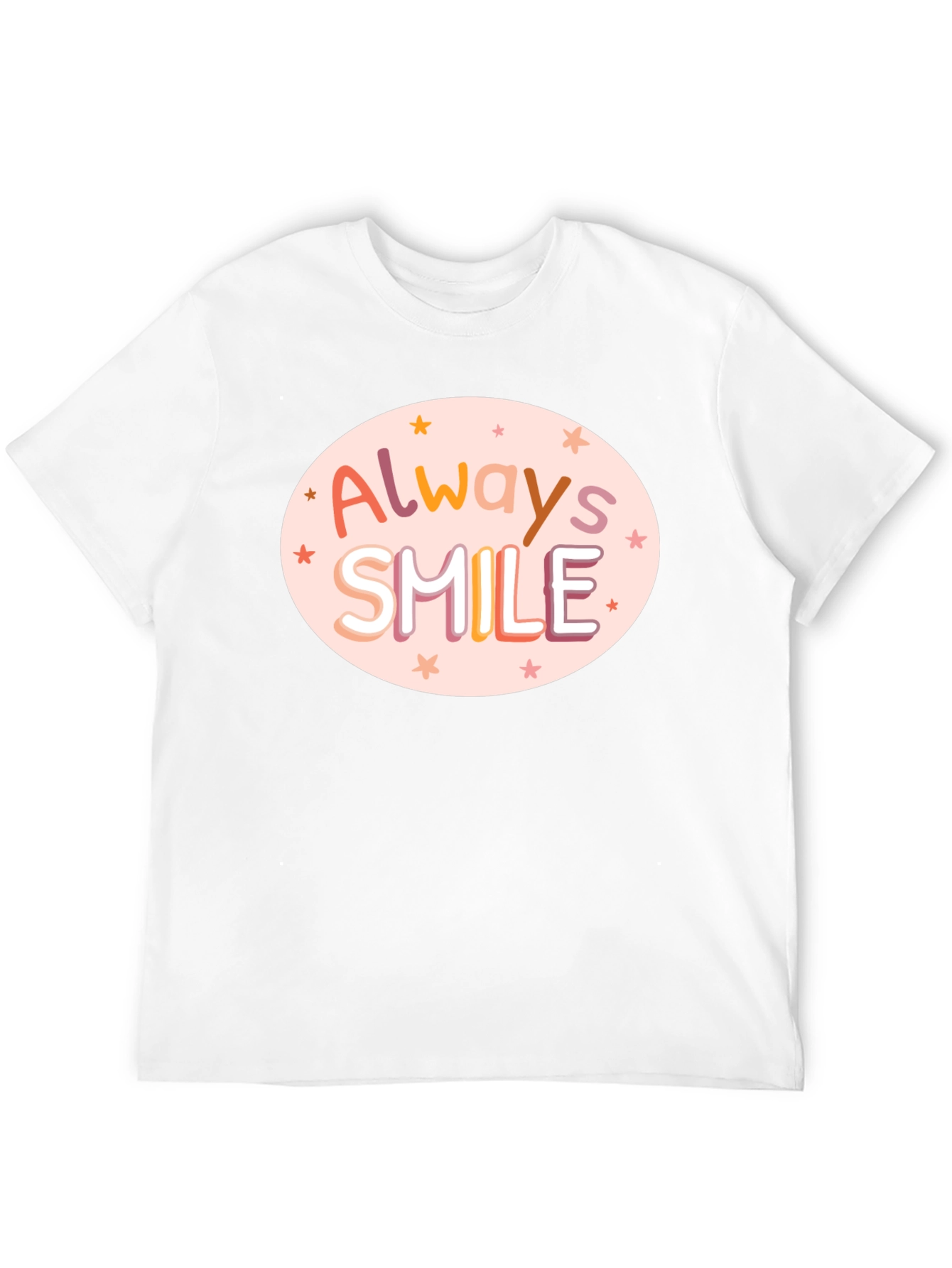 Camiseta Negra con Diseño Always Smile