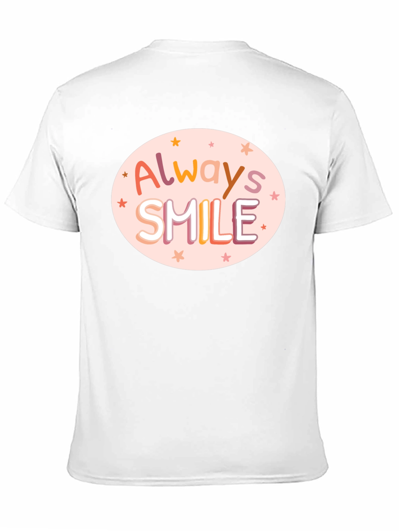Camiseta Negra con Diseño Always Smile