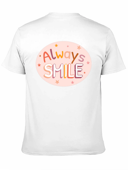 Camiseta Negra con Diseño Always Smile