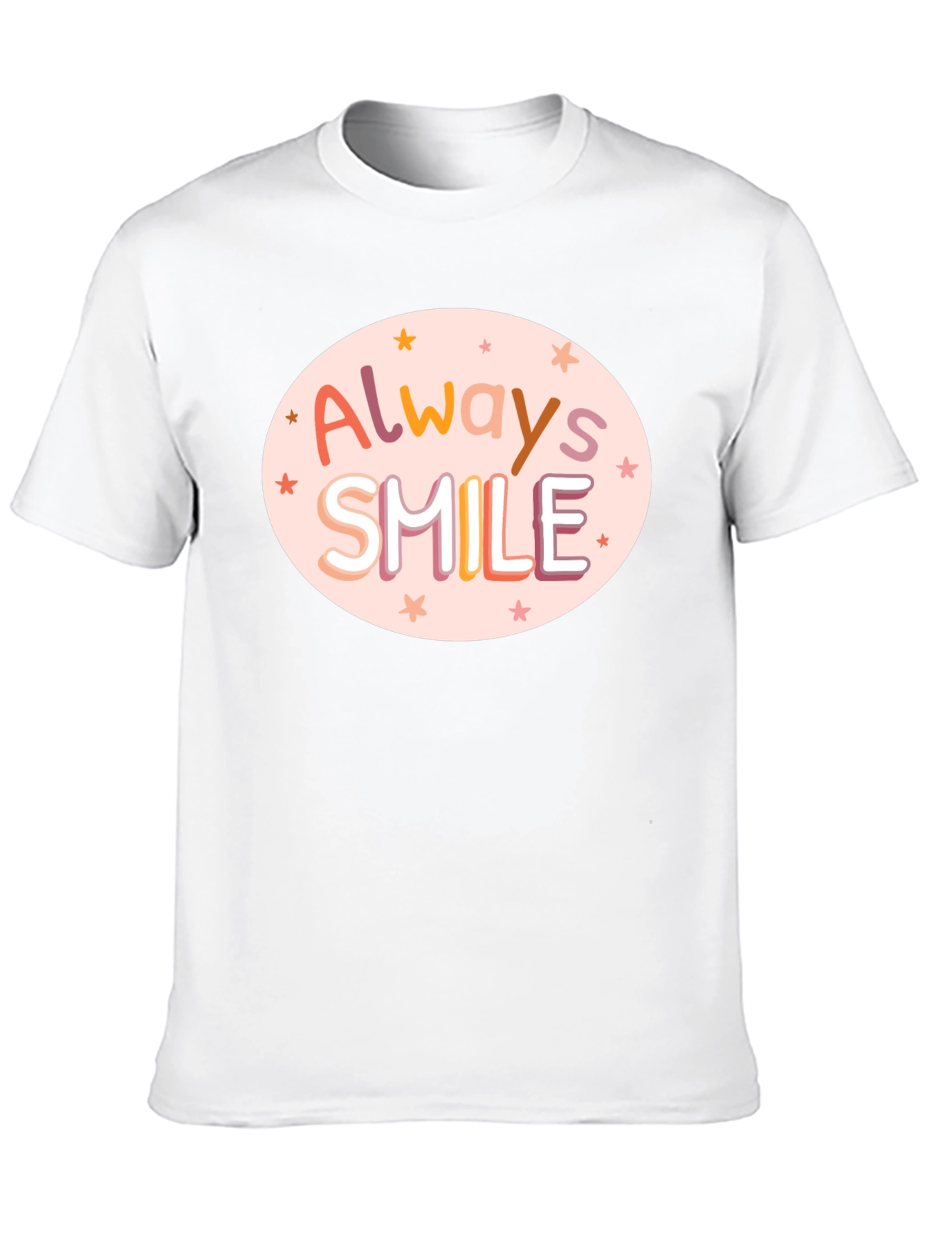 Camiseta Negra con Diseño Always Smile