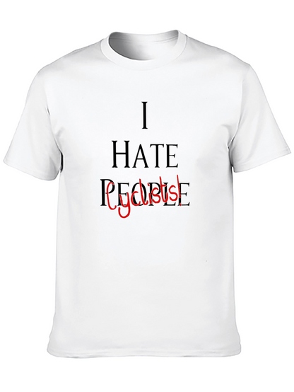 Camiseta Negra: I Hate People Cyclists