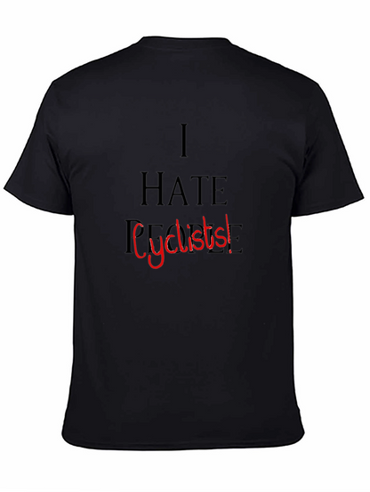 Camiseta Negra: I Hate People Cyclists