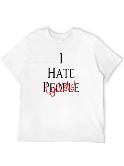 Camiseta Negra: I Hate People Cyclists