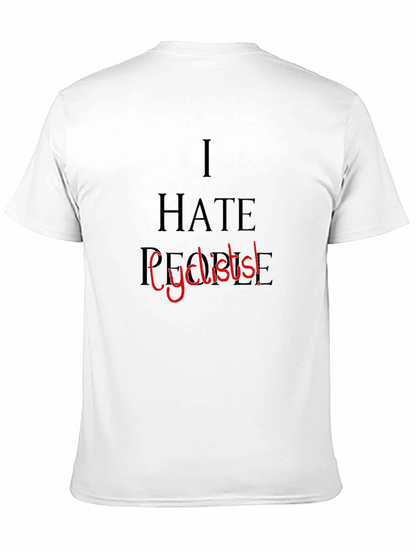 Camiseta Negra: I Hate People Cyclists