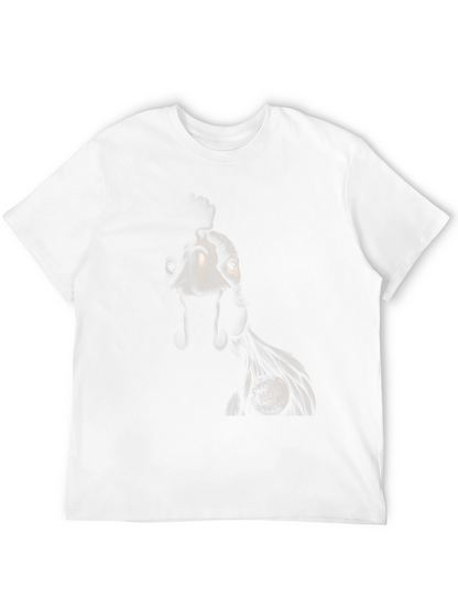 Camiseta Negra con Diseño de Pollo Alguien No Algo