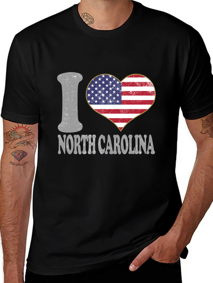 Camiseta Negra I Love North Carolina