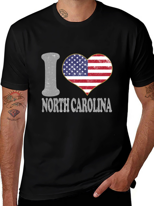 Camiseta Negra I Love North Carolina