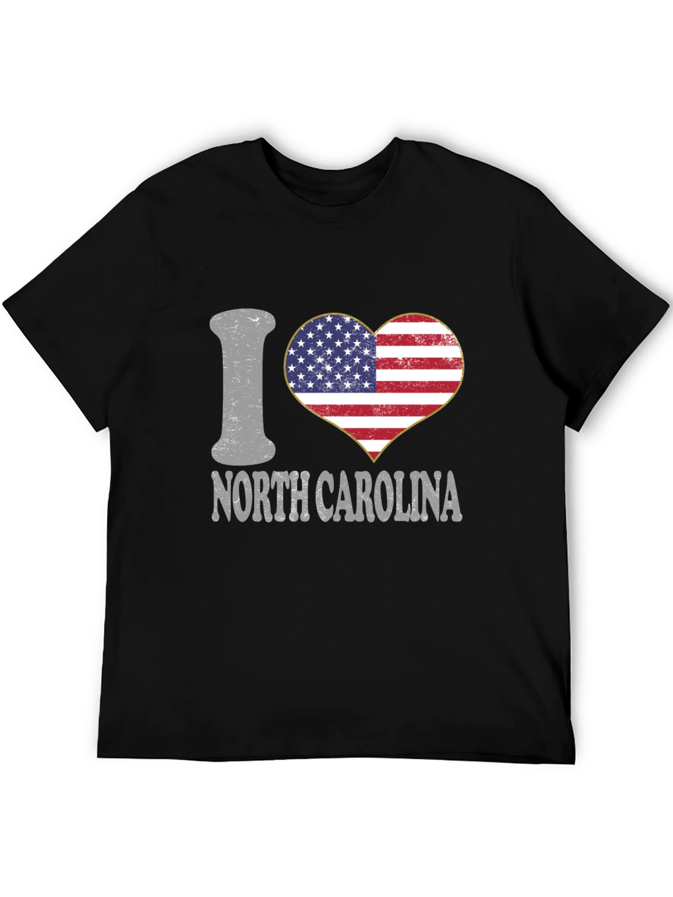 Camiseta Negra I Love North Carolina