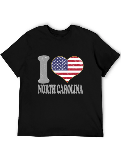 Camiseta Negra I Love North Carolina