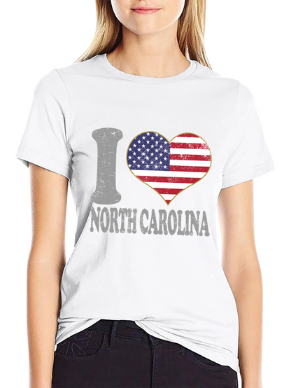 Camiseta Negra I Love North Carolina